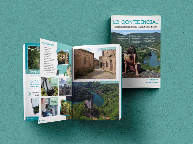 Création de la brochure touristique tarnaise "Lo confidencial"