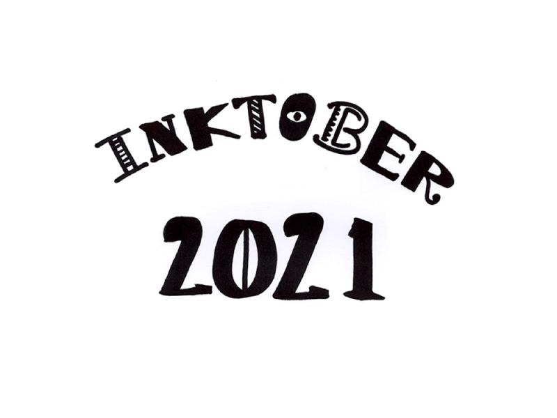 Un dessin évolutif pour le challenge Inktober 2021